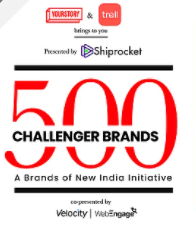 Logo with 500 challenger brands written