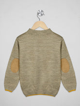 Load image into Gallery viewer, Boys winter woolen full sleeves round neck sweater in beige
