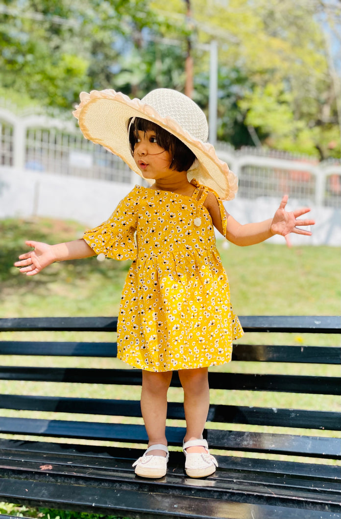 Girl yellow dress - The Sandbox Clothing Co